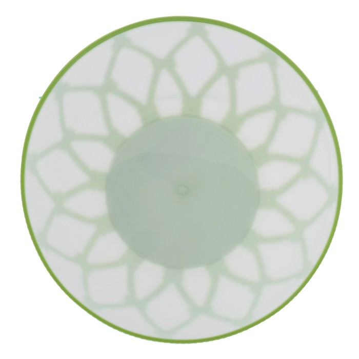 Салатник 1,7 л "Арабеска", цвет белый/светло-зеленый