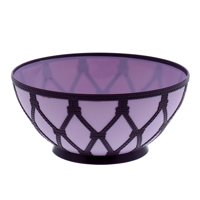 Салатник 1,7 л "Арабеска", цвет светло-фиолетовый/фиолетовый