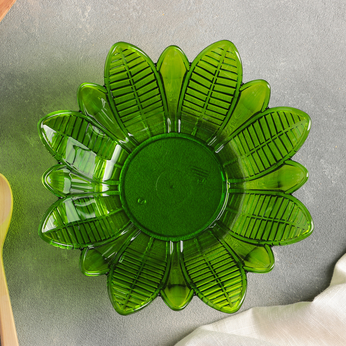 Салатник 1,3 л "Лотос", цвет зелёный