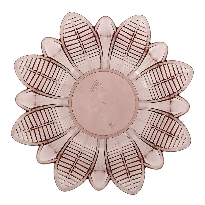 Салатник 1,3 л "Лотос", цвет тонированный прозрачный