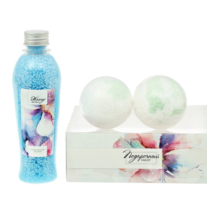 Подарочный набор "С 8 Марта!": жемчужины, 2 бурлящих шара