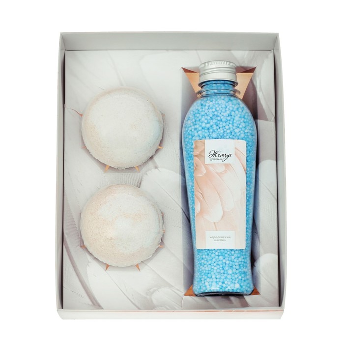 Подарочный набор "Сама нежность": жемчужины, 2 бурлящих шара