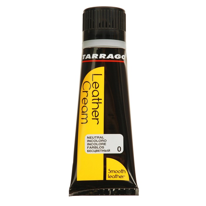 Крем для обуви Tarrago Leather Cream 000, ТС087/75-000, нейтральный, туба с губкой, 75 мл