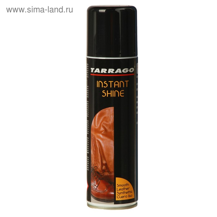 Полироль для гладкой кожи Tarrago Instant Shine, аэрозоль, 250 мл краска аэрозоль damavik для гладкой кожи с ланолином 250 мл цвет черный