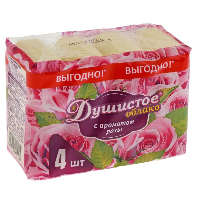 

Мыло туалетное "Душистое облако" Роза 4*70 г
