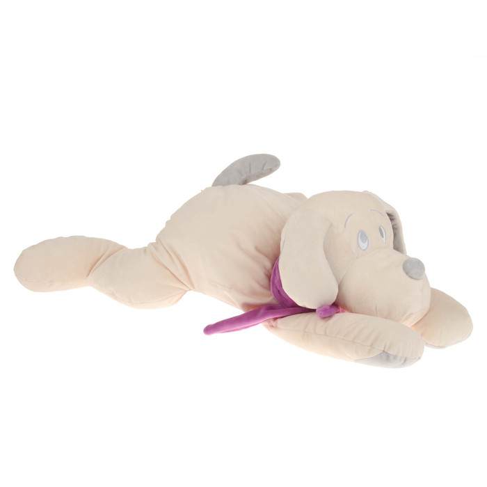 Мягкая игрушка "Собака", цвет белый/фиолетовый, 60 см