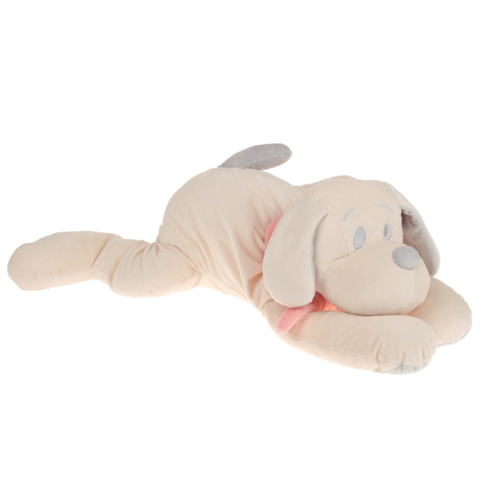 Мягкая игрушка "Собака", цвет белый/розовый, 60 см