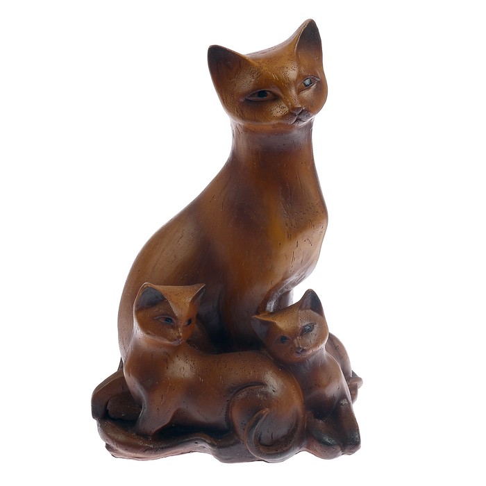 Сувенир «Кошка с котёнком», 22 см