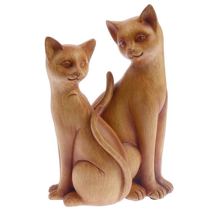 Сувенир «Кошка с котом», 23 см