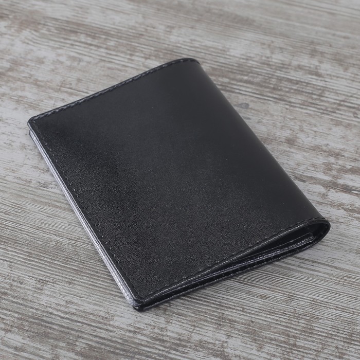 Обложка для автодокументов "Перо", шик, цвет чёрный