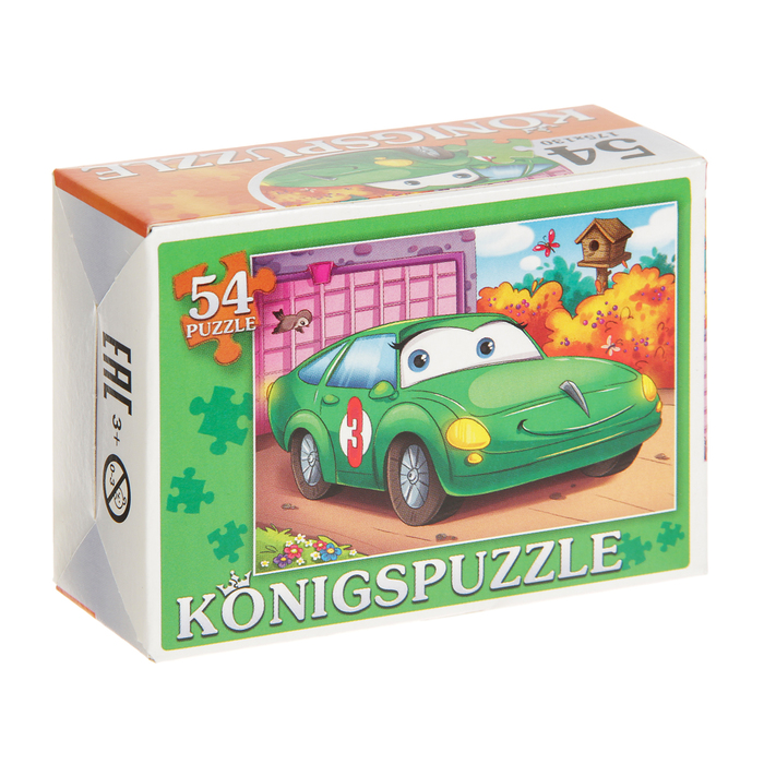 Пазл "Весёлый транспорт", 54 элемента, МИКС