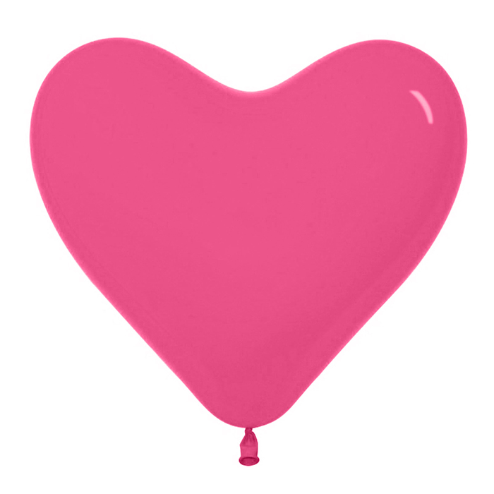 Шар латексный 12" "Сердце", пастель, набор 25 шт., цвет розовый