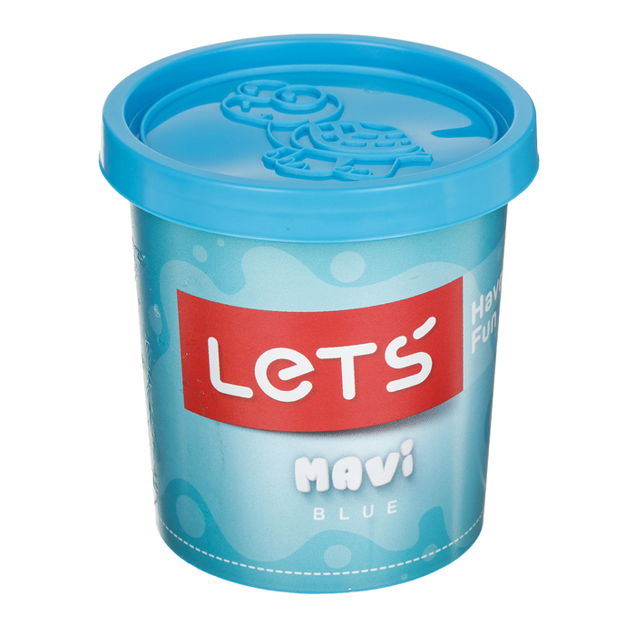 Тесто для лепки 150 гр, крышка-форма, цвет голубой