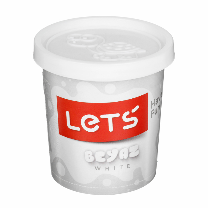 Тесто для лепки 150 гр, крышка-форма, цвет белый