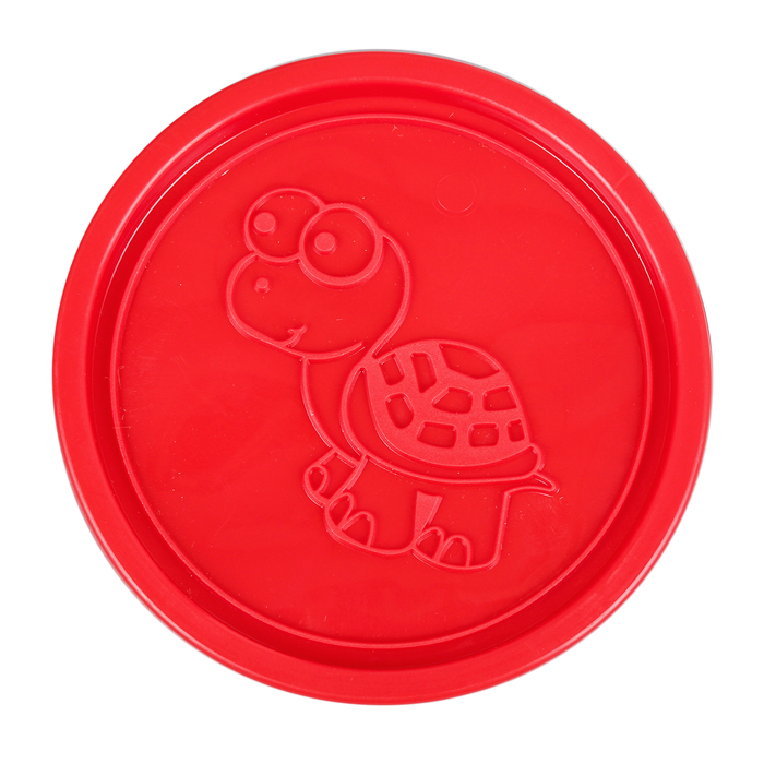 Тесто для лепки 150 гр, крышка-форма, цвет красный