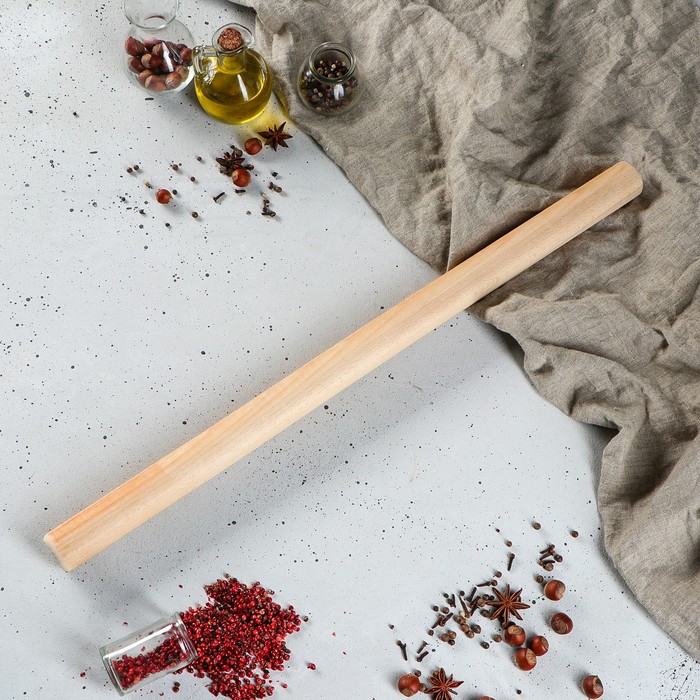 Скалка деревянная для теста, 70 см