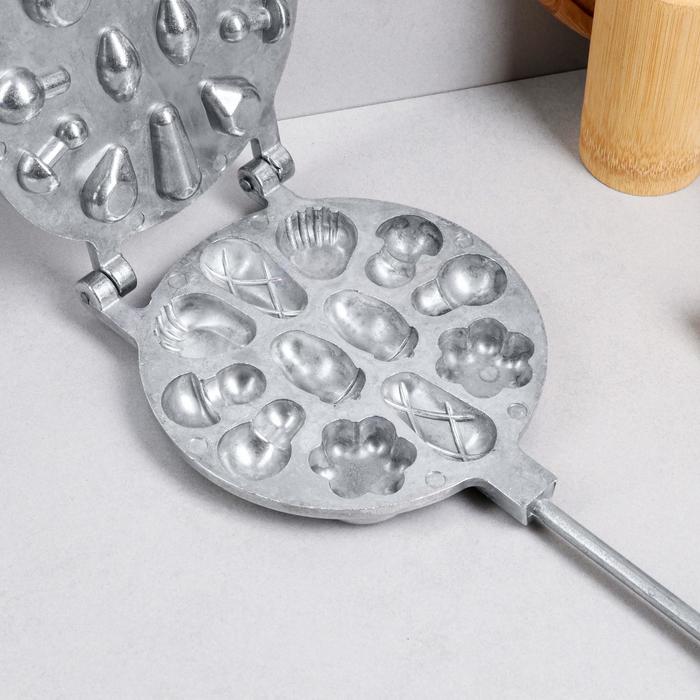 Форма для выпечки печенья "Ассорти лесное", с деревянными ручками