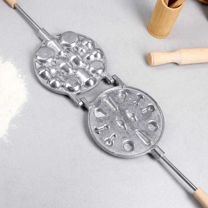 Форма для выпечки печенья "Ассорти лесное", с деревянными ручками