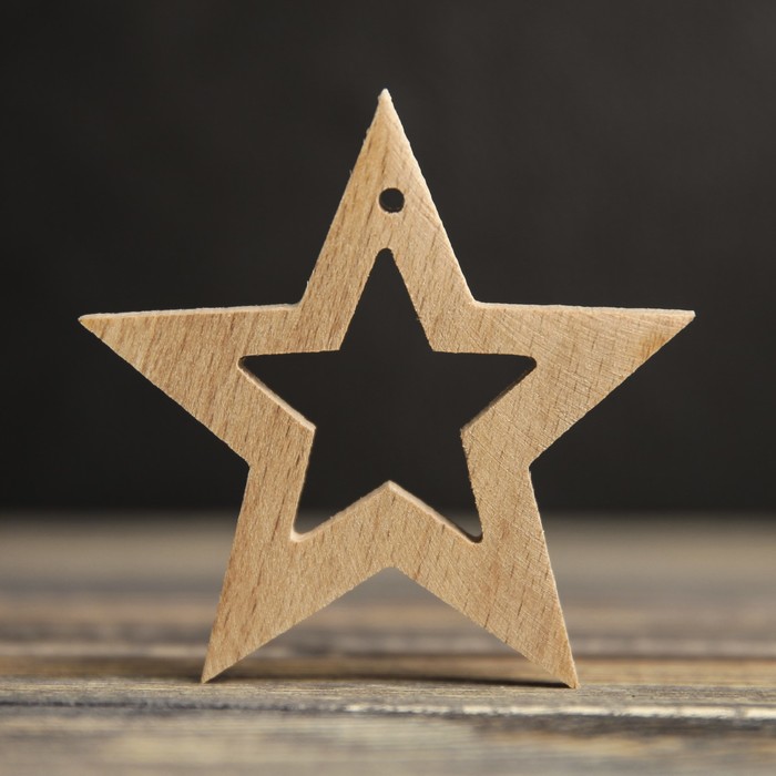 Деревянная заготовка "Звезда", 7 х 7 см