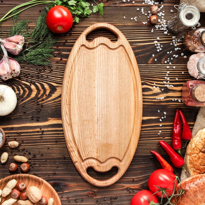 Блюдо сервировочное "Овал" , массив ясеня, 41 х 18 см