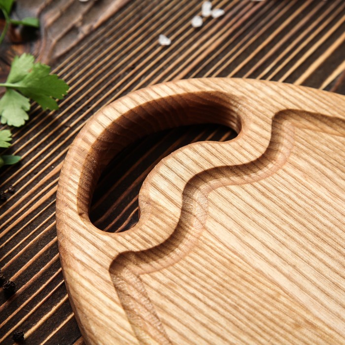 Блюдо сервировочное "Овал" , массив ясеня, 41 х 18 см