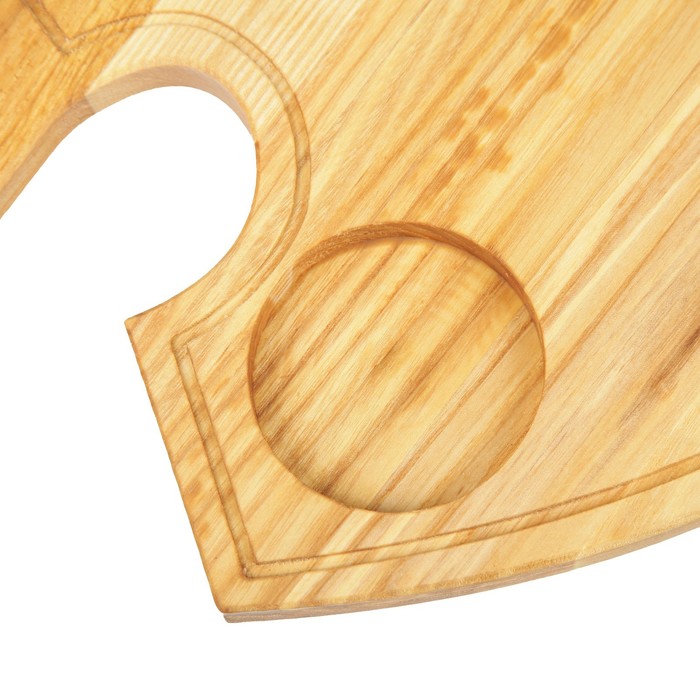 Доска авторская для подачи, "Топор", массив ясеня, 35 х 23 см