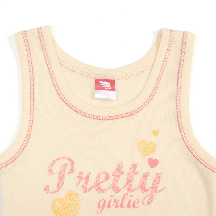 Майка для девочки, рост 92 см, цвет жёлтый