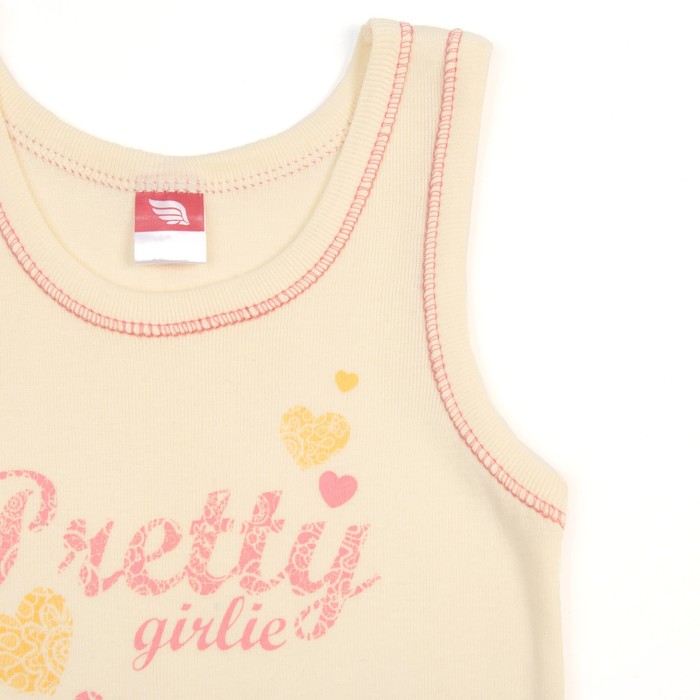 Майка для девочки, рост 92 см, цвет жёлтый