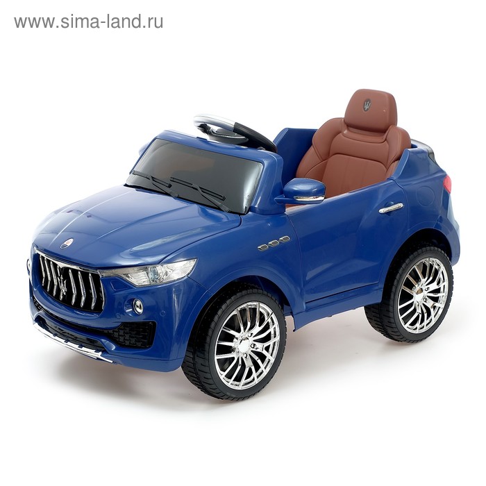  Электромобиль MASERATI LEVANTE, с радиоуправлением, свет и звук, цвет синий
