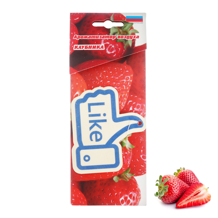 Ароматизатор подвесной в машину "LIKE", Клубника