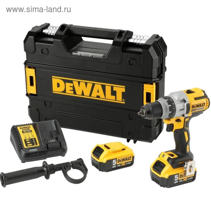 Ак. дрель-шуруповерт DeWalt DCD 991 P2, 18В, БЗП-13мм, 450/1300/2000об/мин, 80/42Нм, кейс