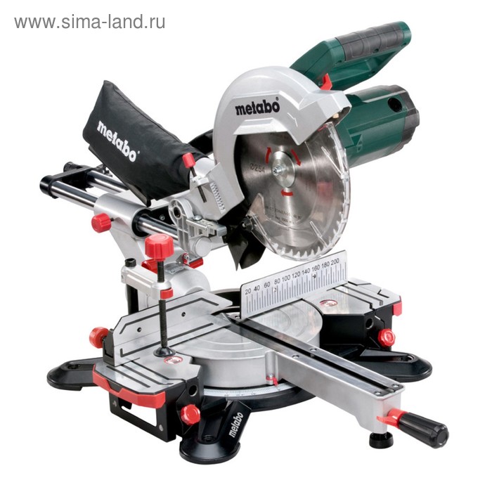 Пила торцевая Metabo KGS 254 М, 1800Вт, 5000 об/м,диск 254х30мм, подсветка