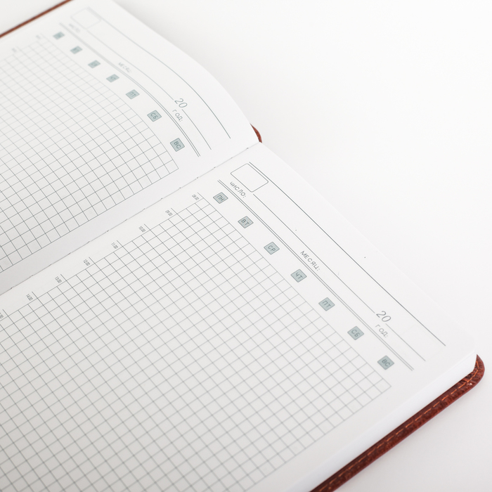 Ежедневник недатированный А5 120л кл,карта на форзаце,ляссе,обл пвх Винтаж МИКС