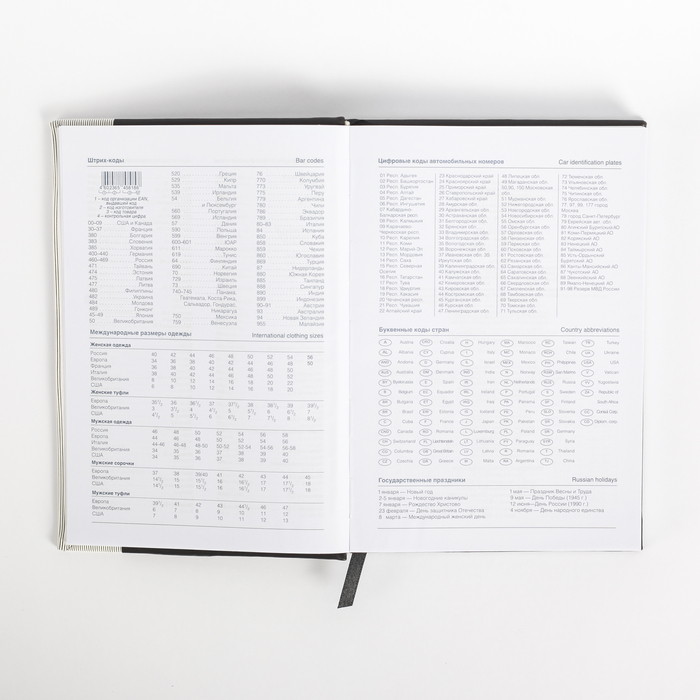 Ежедневник недат А5 120л кл,карта на форзаце,ляссе,обл пвх Стильный МИКС