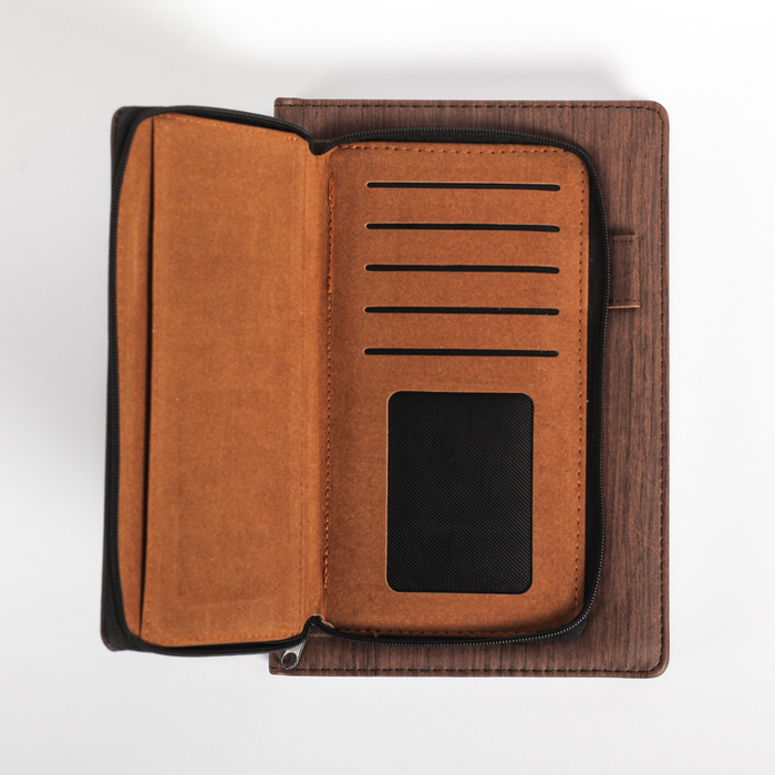 Ежедневник недатированный А5 120 листов, клетка, карта на форзаце, обложка пвх, Деловой МИКС