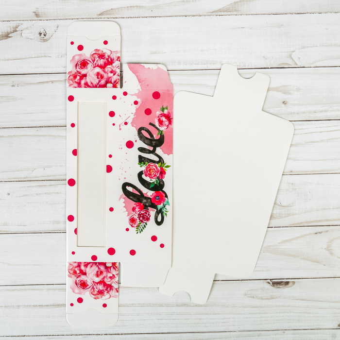 Коробочка для макарун Love, 18 х 5,5 х 5,5 см