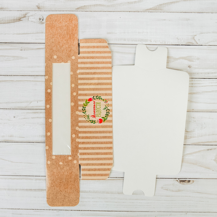 Коробочка для макарун «Моменты радости», 18 х 5,5 х 5,5 см