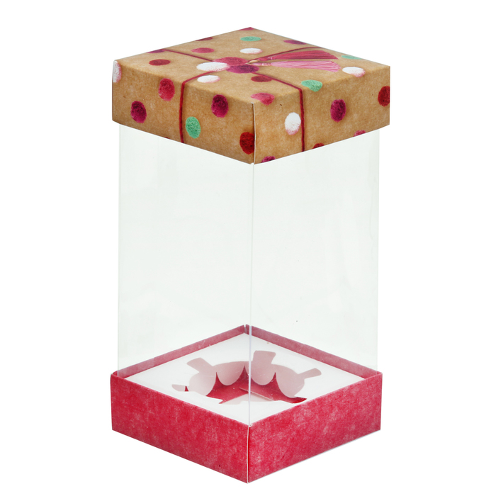 Коробка для капкейка «Яркий день», 7,7 х 15 х 7,7 см