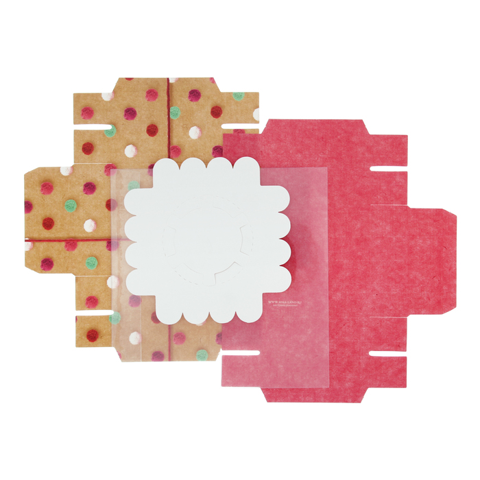 Коробка для капкейка «Яркий день», 7,7 х 15 х 7,7 см