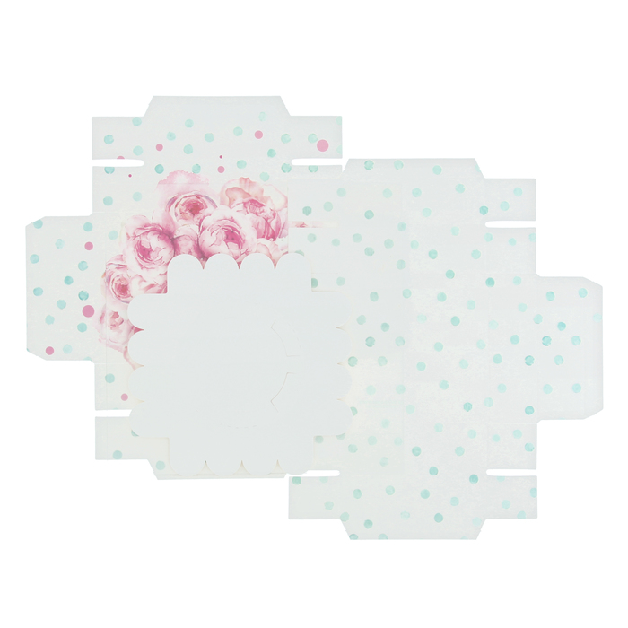 Коробка для капкейка «Для самой прекрасной», 7,7 х 15 х 7,7 см.