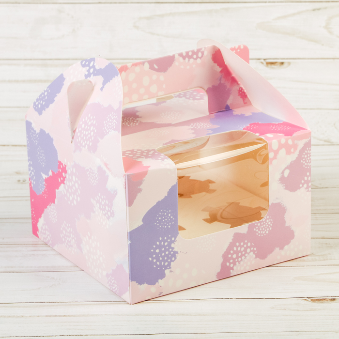 Коробочка для кексов «Доброго дня!», 16 х 16 х 10 см