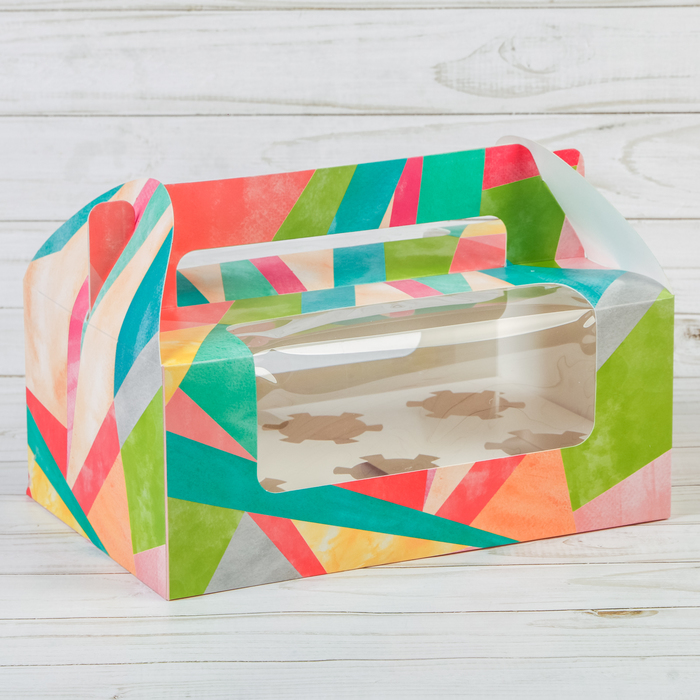 Коробочка для кексов «Отличного дня», 24 х 16 х 10 см