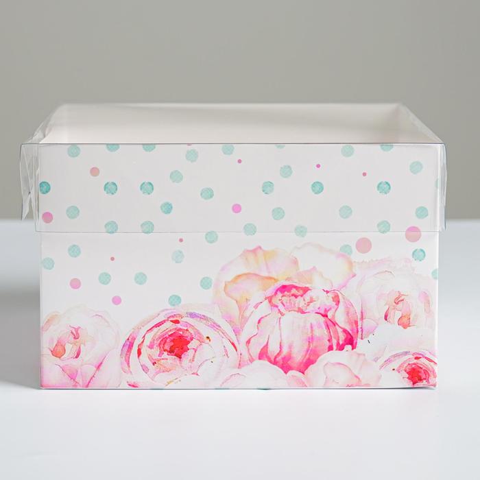 Коробка для капкейка «Для самой прекрасной» 16 х 16 х 10 см