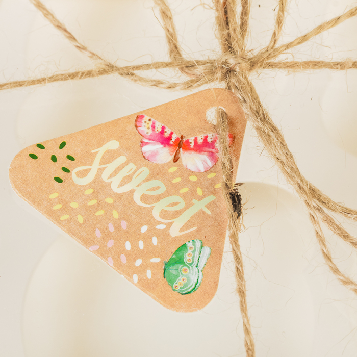 Коробка для капкейка с PVC крышкой «Бабочки», 16 х 23 х 7,5 см