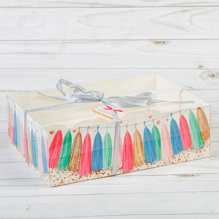 Коробка для капкейка «Праздник!» 16 х 23 х 7,5 см