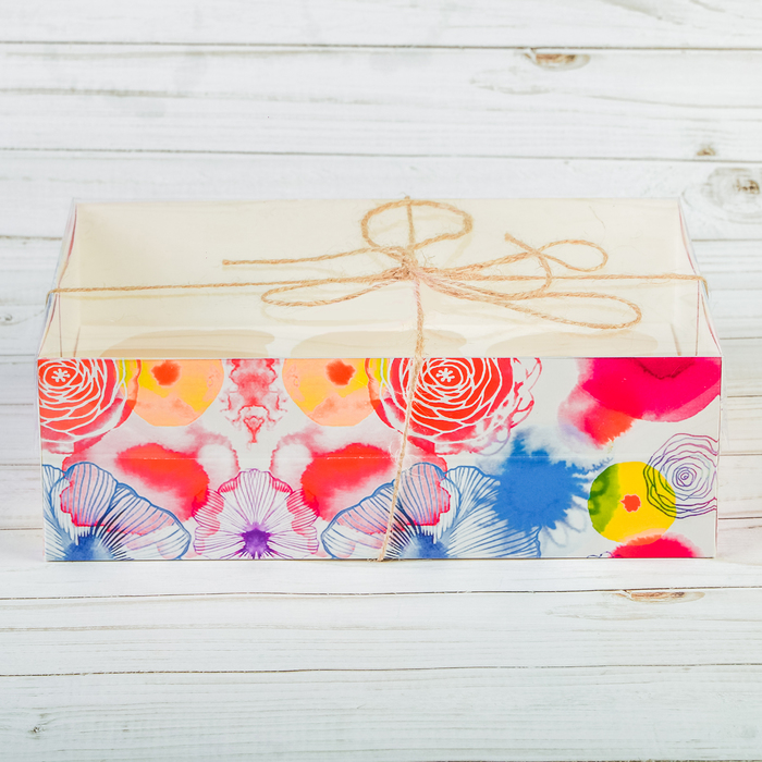 Коробка для капкейка «Ярких эмоций», 16 х 23 х 7,5 см