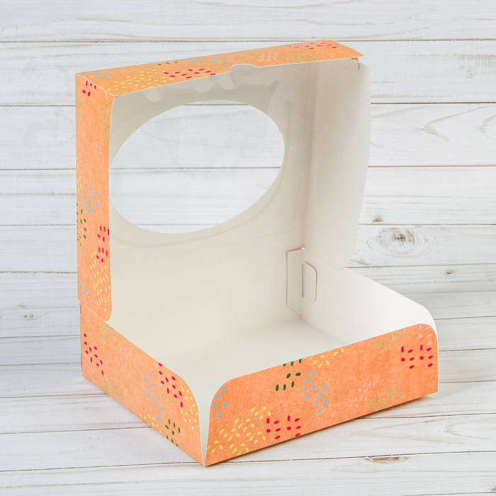 Коробочка для кондитерских изделий «Бабочки», 17 х 20 х 6 см