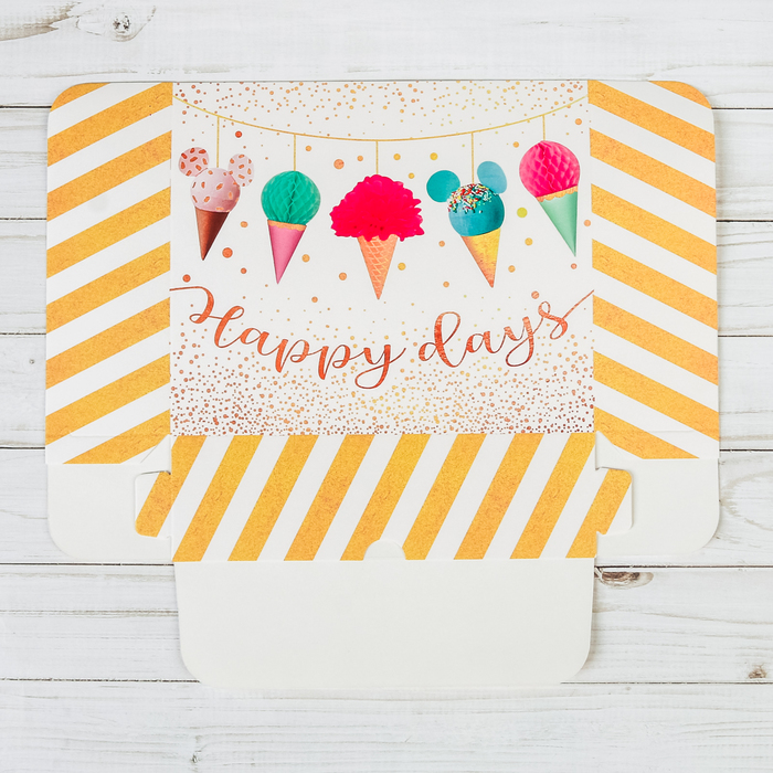 Коробочка для кондитерских изделий Happy days, 17 х 20 х 6 см