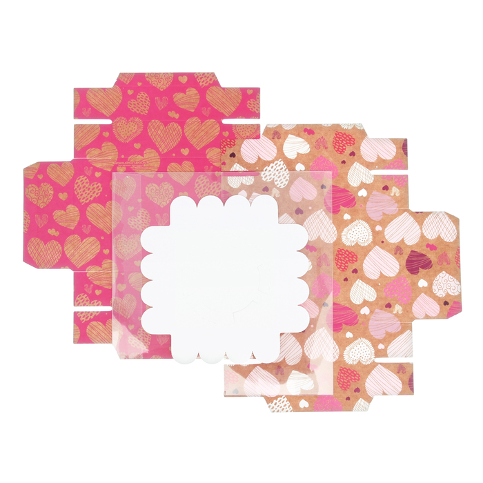 Коробка для капкейка «Твоя любовь мне», 7,7 х 15 х 7,7 см