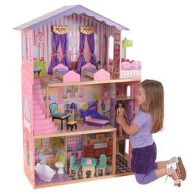 Деревянный домик Барби «Особняк мечты», с мебелью 13 элементов от Сима-ленд